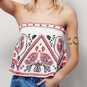 Free people bandana top NEVER WORN
